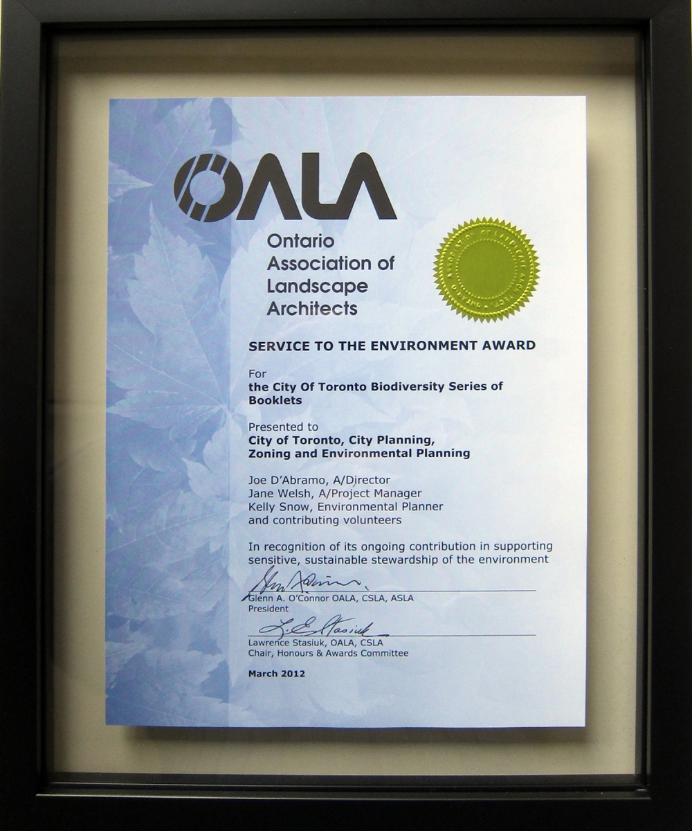OALA Service to the Envirnoment Award